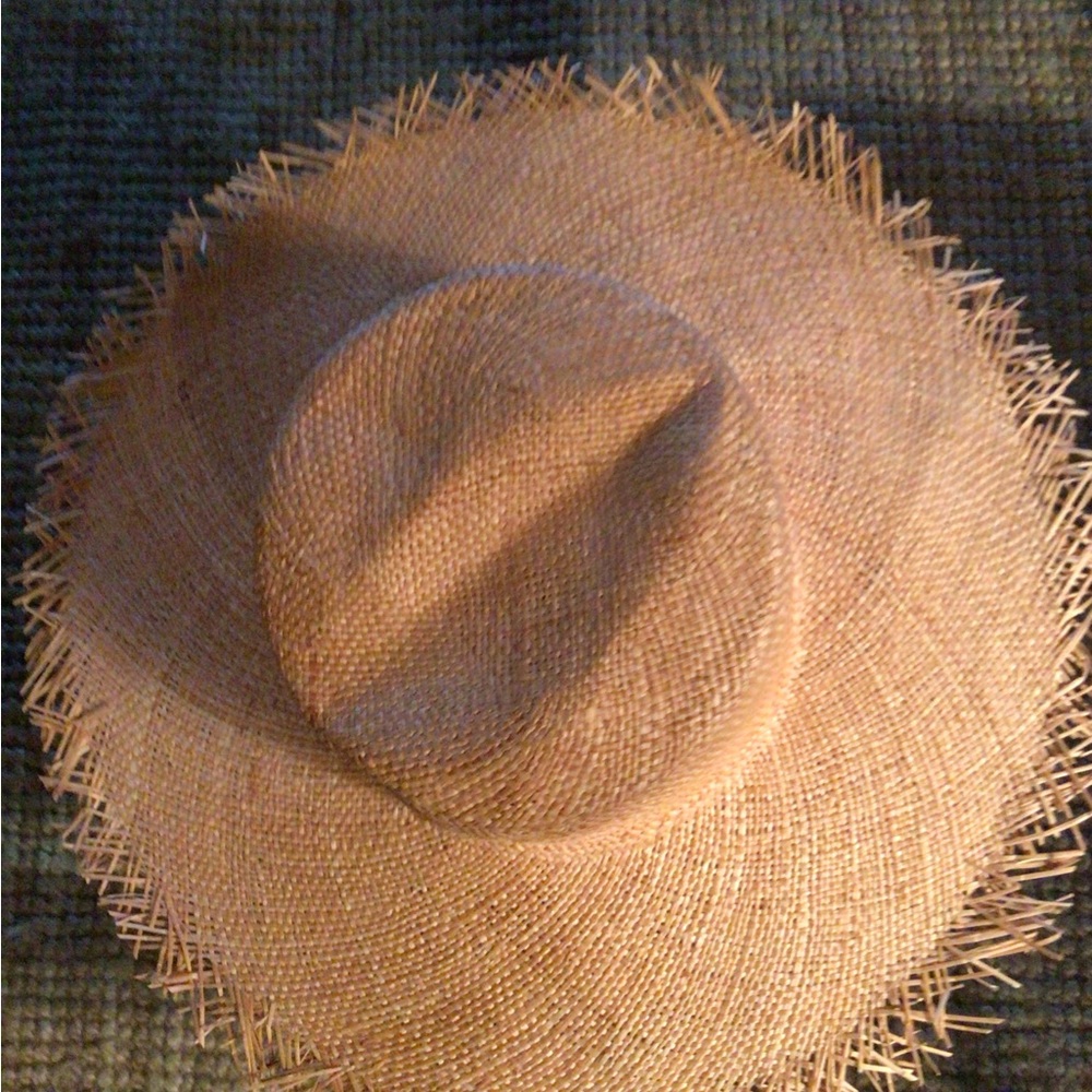 HoST PICK!  NEW! Rare Lack of Color frayed straw boater
